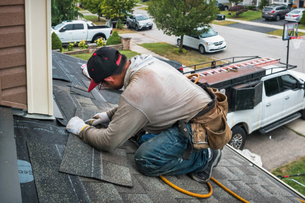 Professional Roofing technician working in Parksville, NY